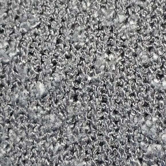 Fate by LFD Black Fringe Sweater Knit Open Slit Back Long Sleeves Women's Size M - Picture 8 of 10